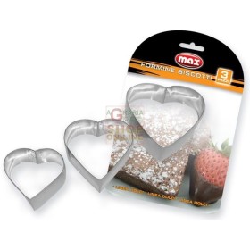 MAX SET 3 FORME BISCOTTI CUORE MAX SET 3 FORME BISCOTTI CUORE