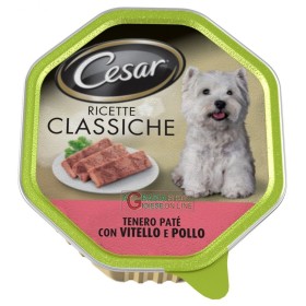 CESAR VASCHETTA PATE CON VITELLO E POLLO RICETTE CLASSICHE GR. 150 CESAR VASCHETTA PATE CON VITELLO E POLLO RICETTE CLASSICHE GR.
