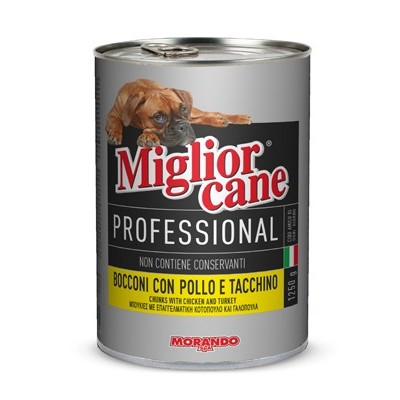 MIGLIORCANE PROFESSIONAL BOCCONI CON POLLO E TACCHINO GR. 1250