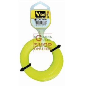 FILO PER DECESPUGLIATORE SEZIONE TONDA mm. 1,6 x 8 MT. FILO PER DECESPUGLIATORE SEZIONE TONDA mm. 1,6 x 8 MT.