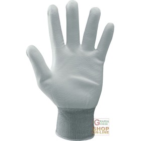 GUANTI IN NYLON RICOPERTI IN POLIURETANO  TG  7 8 9 10  COLORE BIANCO GUANTI IN NYLON RICOPERTI IN POLIURETANO TG 7 8 9 10 COLORE