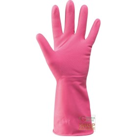 GUANTO GOMMA ROSA  TG  S M L XL GUANTO GOMMA ROSA TG S M L XL