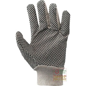GUANTO TELA PUNTINATO IN PVC 8 ONCE TG 8 5 9 5 10 11  CON CARTONCINO E CODICE A BARRE GUANTO TELA PUNTINATO IN PVC 8 ONCE TG 8 5 9 5 10 11 CON