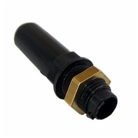 USCITA PORTAGOMMA IN PLASTICA CON DADO IN OTTONE MM. 10 USCITA PORTAGOMMA IN PLASTICA CON DADO IN OTTONE MM. 10
