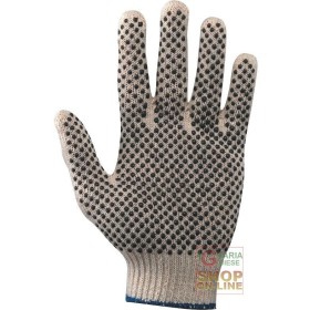 GUANTO COTONE PALMO PUNTINATO  TG  8 9 10 GUANTO COTONE PALMO PUNTINATO TG 8 9 10