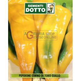 SEMI DI PEPERONE CORNO DI TORO GIALLO SEMI DI PEPERONE CORNO DI TORO GIALLO