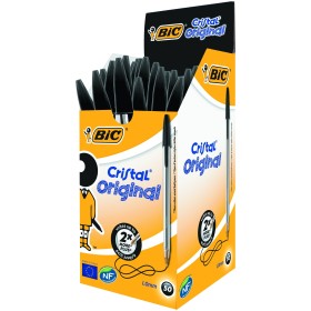 BIC CRISTAL PENNA A SFERA CON PUNTA MM. 1 DI COLORE NERA BIC CRISTAL PENNA A SFERA CON PUNTA MM. 1 DI COLORE NERA