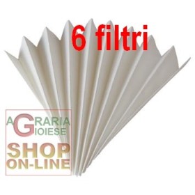 FILTRO DI CARTA PER IL VINO PIEGHETTATO DI 40 CM. 100 (conf. 6 pz) FILTRO DI CARTA PER IL VINO PIEGHETTATO DI 40 CM. 100 (conf. 6