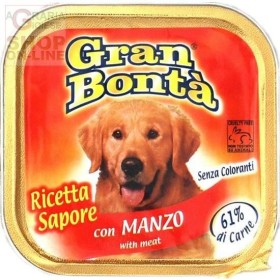 GRAN BONTA PATE PER CANI CON MANZO GR. 150 GRAN BONTA PATE PER CANI CON MANZO GR. 150