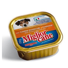 MIGLIORCANE PROFESSIONAL CON CARNE BIANCA E CAROTE GR. 150 MIGLIORCANE PROFESSIONAL CON CARNE BIANCA E CAROTE GR. 150