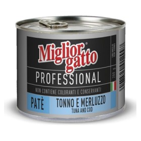 MIGLIORGATTO PATE PROFESSIONAL TONNO E MERLUZZO GR.200 MIGLIORGATTO PATE PROFESSIONAL TONNO E MERLUZZO GR.200