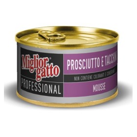 MIGLIORGATTO PRELIBATI PROSCIUTTO E TACCHINO GR. 85 MIGLIORGATTO PRELIBATI PROSCIUTTO E TACCHINO GR. 85