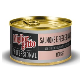 MIGLIORGATTO PRELIBATI SALMONE E PESCE BIANCO GR. 85 MIGLIORGATTO PRELIBATI SALMONE E PESCE BIANCO GR. 85