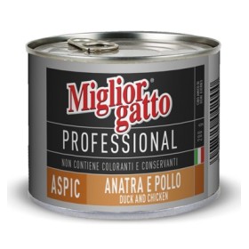 MIGLIORGATTO PROFESSIONAL ASPIC CON ANATRA E POLLO GR. 200 MIGLIORGATTO PROFESSIONAL ASPIC CON ANATRA E POLLO GR. 200