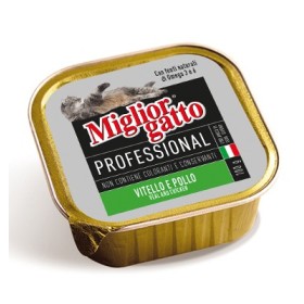 MIGLIORGATTO PROFESSIONAL CON VITELLO E POLLI GR.100 MIGLIORGATTO PROFESSIONAL CON VITELLO E POLLI GR.100