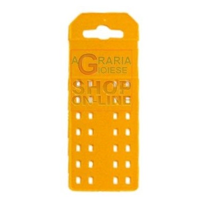 PLACCHETTA IN RESINA FLESSIBILE COLORE GIALLO CM. 14,5 X 55