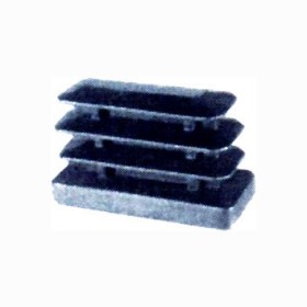 PUNTALI ALETTATI RETTANGOLARE PLASTIFICATI NERA MM.20X40 PUNTALI ALETTATI RETTANGOLARE PLASTIFICATI NERA MM.20X40