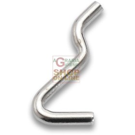 GANCIO NICHELATO PER PANNELLI FORATI FIG.1 GANCIO NICHELATO PER PANNELLI FORATI FIG.1