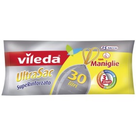 Vileda UltraSac Sacchi Superinforzati cm.  50x60 lt. 30 con maniglia pz. 15 Vileda UltraSac Sacchi Superinforzati cm. 50x60 lt. 30 con