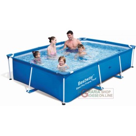 BESTWAY 56403 PISCINA CON TELAIO FUORI TERRA STEEL PRO FRAME cm. 259x170x61h. BESTWAY 56403 PISCINA CON TELAIO FUORI TERRA STEEL PRO FRAME cm. 259x170x61h.