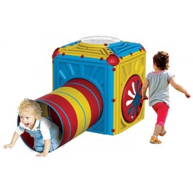 MAGIC CUBE GIOCO DA GIARDINO PER BAMBINI CM.84x84x87h. CON TUNNEL DA CM. 190x84x87h. MAGIC CUBE GIOCO DA GIARDINO PER BAMBINI CM.84x84x87h. CON