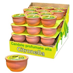 BLINKY CERO CITRONELLA VASO IN TERRACOTTA CM. 9x4,5h. BLINKY CERO CITRONELLA VASO IN TERRACOTTA CM. 9x4,5h.