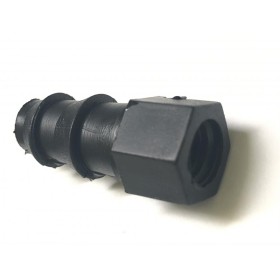 ADATTATORE PORTAGOMMA PER TUBO NERO PN4 DIAM. 16 CON USCITA FILETTATA PER FARFALLA ADATTATORE PORTAGOMMA PER TUBO NERO PN4 DIAM. 16 CON USCITA FILETTATA PER FARFALLA