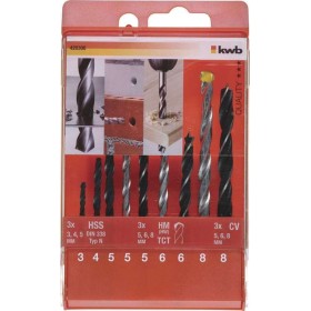 Set kit 9 pz. punte per legno muro e metallo Set kit 9 pz. punte per legno muro e metallo