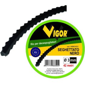 VIGOR FILO DECESPUGLIATORI SEGHETTATO NERO MT. 31  MM. 3,5 VIGOR FILO DECESPUGLIATORI SEGHETTATO NERO MT. 31  MM. 3,5