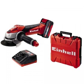 Einhell Smerigliatrice angolare a batteria litio 18v 3ah TE-AG 18/115 Einhell Smerigliatrice angolare a batteria litio 18v 3ah TE-AG 18/115
