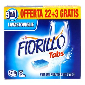 FIORILLO DETERSIVO PER LAVASTOVIGLIE 25 TABS FIORILLO DETERSIVO PER LAVASTOVIGLIE 25 TABS