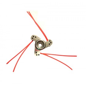 BROGIO FARFALLA TESTINA PER DECESPUGLIATORE CORPO IN ALLUMINIO 3 FILI FINO A MM. 6 BROGIO TESTINA PER DECESPUGLIATORE CORPO IN ALLUMINIO 3 FILI