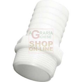 RACCORDO PORTAGOMMA IN NYLON  mm. 50x1-1/2 poll. RACCORDO PORTAGOMMA IN NYLON  mm. 50x1-1/2 poll.