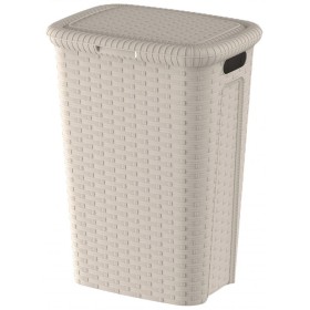 MAZZEI CINDY CONTENITORE PER BIANCHERIA CON COPERCHIO AVORIO litri 50 cm. 33x44x60h. MAZZEI CINDY CONTENITORE PER BIANCHERIA CON COPERCHIO AVORIO