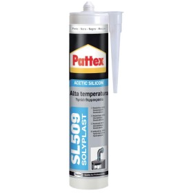 PATTEX CARTUCCIA SILICONE ALTA TEMPERATURA SL509 NERO ML.300 PATTEX CARTUCCIA SILICONE ALTA TEMPERATURA SL509 NERO ML.300