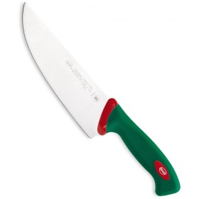 SANELLI PREMANA COLTELLO PER AFFETTARE CON MANICO VERDE E ROSSO CM. 20 SANELLI PREMANA COLTELLO PER AFFETTARE MANICO VERDE E ROSSO CM. 20