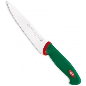 SANELLI PREMANA COLTELLO DA CUCINA CON MANICO VERDE E ROSSO CM. 18 SANELLI PREMANA COLTELLO DA CUCINA CON MANICO VERDE E ROSSO CM. 18