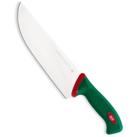SANELLI PREMANA COLTELLO PER AFFETTARE CON MANICO VERDE E ROSSO CM. 24 SANELLI PREMANA COLTELLO PER AFFETTARE CON MANICO VERDE E ROSSO