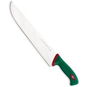 SANELLI PREMANA COLTELLO MACELLAIO FRANCESE MANICO VERDE E ROSSO CM. 33 SANELLI PREMANA COLTELLO MACELLAIO FRANCESE MANICO VERDE E