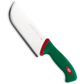 SANELLI PREMANA COLTELLO PER PESTO MANICO VERDE E ROSSO CM. 18 SANELLI PREMANA COLTELLO PER PESTO MANICO VERDE E ROSSO CM. 18