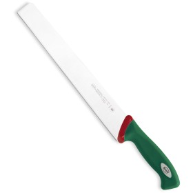 SANELLI PREMANA COLTELLO SALUMIERE PER SALATI CON MANICO VERDE E ROSSO CM. 30 SANELLI PREMANA COLTELLO SALUMIERE PER SALATI CON MANICO VERDE