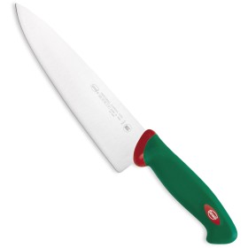 SANELLI PREMANA COLTELLO MACELLAIO TRINCIANTE MANICO VERDE E ROSSO CM. 21 SANELLI PREMANA COLTELLO MACELLAIO TRINCIANTE MANICO VERDE E