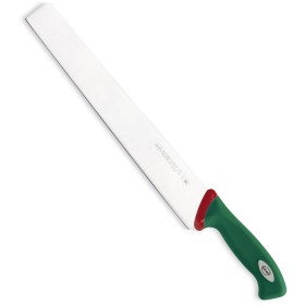 SANELLI PREMANA COLTELLO SALUMIERE PER SALATI CON MANICO VERDE E ROSSO CM. 33 SANELLI PREMANA COLTELLO SALUMIERE PER SALATI CON MANICO VERDE