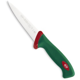 SANELLI PREMANA COLTELLO PER SCANNARE MANICO VERDE  E ROSSO CM. 14 SANELLI PREMANA COLTELLO PER SCANNARE MANICO VERDE E ROSSO CM.