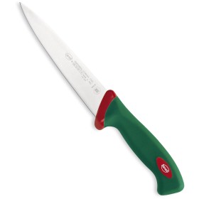 SANELLI PREMANA COLTELLO PER SCANNARE MANICO VERDE E ROSSO CM. 18 SANELLI PREMANA COLTELLO PER SCANNARE MANICO VERDE E ROSSO CM.