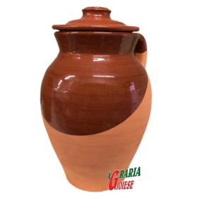 PIGNATA IN TERRACOTTA CON 2 MANICI cm. 20x30h. PIGNATA IN TERRACOTTA CON 2 MANICI cm. 20x30h.