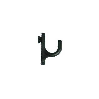 GANCIO PLASTICA PER PANNELLI FORATI FIG.6 CURVO PZ. 100