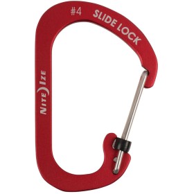 Nite Ize Slidelock Carabiner Aluminum Moschettone in alluminio rosso Nite Ize Slidelock Carabiner Aluminum Moschettone in alluminio