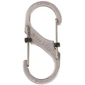 Nite Ize SlideLock S-Biner Doppio Moschettone di Sicurezza in Acciaio inox cm. 9x4x1,1 Nite Ize SlideLock S-Biner Doppio Moschettone di Sicurezza in