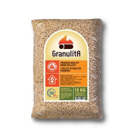 PELLET PER STUFE GRANULITA PELLETS LEGNO DI ABETE 100% KG. 15 PELLET PER STUFE GRANULITA PELLETS LEGNO DI ABETE 100% KG. 15